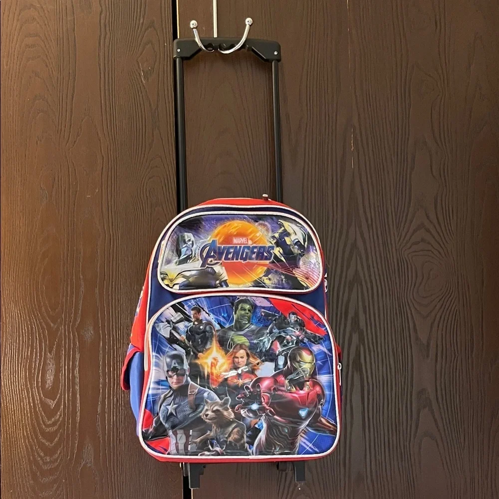 Ruz Marvel Avengers medium Tri storage 20” rolling school backpack.